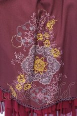 画像3: Ozz oneste / 和チャイナプリント刺繍スカート  ワイン O-26-10-12-087-OO-SK-IG-OS (3)