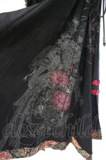 画像4: Ozz oneste / ケープレイヤード風チャイナワンピース  ブラック×レッド O-26-10-12-089-OO-OP-IG-OS (4)