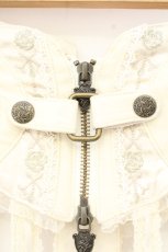 画像2: Ozz oneste / 薔薇刺繍入りクリノリンスカート  オフホワイト O-26-10-12-094-OO-SK-IG-OS (2)