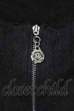 画像2: axes femme / センタージップフレア袖ニット F クロ O-26-10-12-019-AX-TO-OW-OS (2)