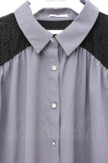 画像2: axes femme POETIQUE / レースデザインチュニック M ラベンダー O-26-10-12-020-AX-OP-OW-OS (2)