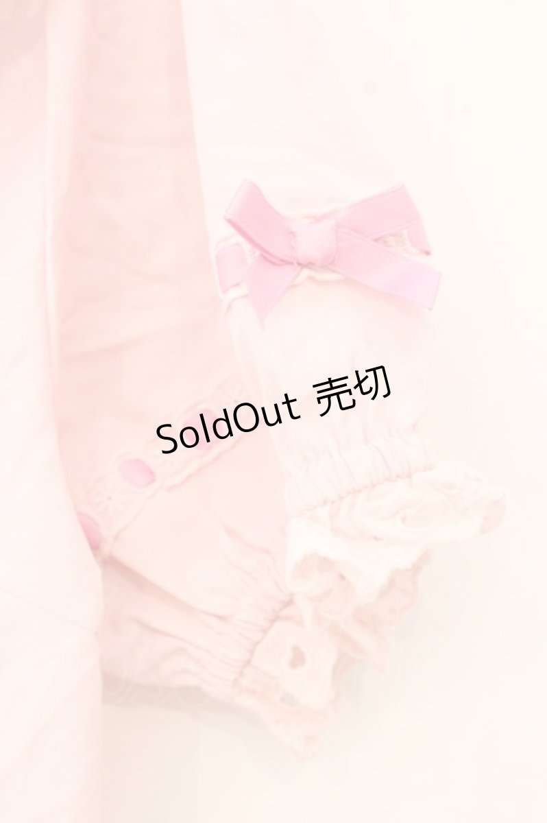 画像3: axes femme kawaii / 梯子レース半袖ブラウス M ピンク O-26-10-12-022-AX-BL-OW-OS (3)