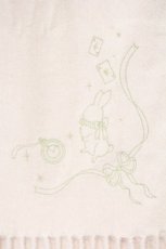 画像2: axes femme POETIQUE / 時計うさぎ刺繍大判ストール  ピンク O-26-10-12-026-AX-ZA-OW-OS (2)