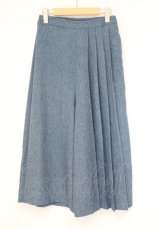 画像1: axes femme / 巻きスカートデザインパンツ M ブルー O-26-10-13-004-AX-PA-IG-OS (1)