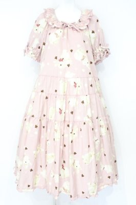 Preview of Rabbit Marchプリントミディワンピース  ピンク