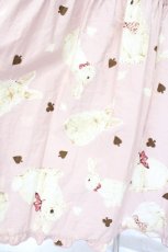 画像4: PINK HOUSE / Rabbit Marchプリントミディワンピース  ピンク O-26-10-13-040-LO-OP-OW-OS (4)