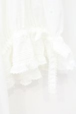 画像3: PINK HOUSE / フリル衿付きローンブラウス  シロ O-26-10-13-057-LO-BL-OW-OS (3)