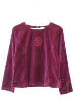 画像1: Katie / DRESS IN VELVET TOP（ドレスインベルベットトップス） S ワイン O-26-10-13-076-LO-TO-IG-OS (1)
