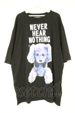 画像1: MILKBOY / NEVER HEAR BEAR Tシャツ  ブラック O-26-10-13-083-MB-TS-IG-OS (1)