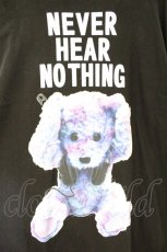 画像2: MILKBOY / NEVER HEAR BEAR Tシャツ  ブラック O-26-10-13-083-MB-TS-IG-OS (2)