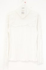 画像1: axes femme POETIQUE / フリルデザインカットプルオーバー M シロ O-26-10-13-020-AX-TO-IG-OS (1)