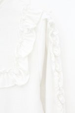 画像2: axes femme POETIQUE / フリルデザインカットプルオーバー M シロ O-26-10-13-020-AX-TO-IG-OS (2)
