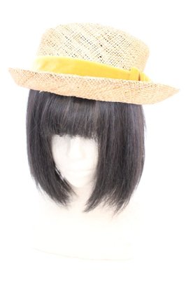 Preview of Bao velvet ribbon HAT　キャノティエ  ナチュラル×マスタード