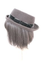 画像2: Jane Marple Dans Le Salon / Wool crumple hat　キャノティエ  チャコールグレー O-26-10-14-026-JM-AC-OW-OS (2)