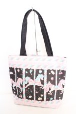 画像2: Angelic Pretty / Sugary Carnival柄ビッグトートバッグ  クロ O-26-10-14-033-AP-BG-IG-OS (2)