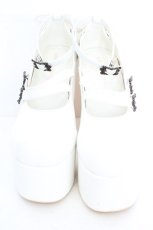 画像2: ATELIER PIERROT / ANTIQUE GOLD FRAME PUMPS（アンティークゴールドフレームパンプス） L ホワイト O-26-10-14-004-EL-SH-OW-OS (2)