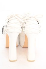 画像3: ATELIER PIERROT / ANTIQUE GOLD FRAME PUMPS（アンティークゴールドフレームパンプス） L ホワイト O-26-10-14-004-EL-SH-OW-OS (3)