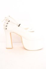 画像5: ATELIER PIERROT / ANTIQUE GOLD FRAME PUMPS（アンティークゴールドフレームパンプス） L ホワイト O-26-10-14-004-EL-SH-OW-OS (5)