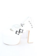 画像6: ATELIER PIERROT / ANTIQUE GOLD FRAME PUMPS（アンティークゴールドフレームパンプス） L ホワイト O-26-10-14-004-EL-SH-OW-OS (6)