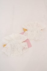 画像2: Chalmiere / ガーリーリボンお袖留め  イエロー×シロ O-26-10-15-004-AX-ZA-IG-OS (2)