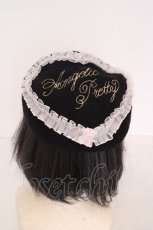 画像2: Angelic Pretty / 配色Frill Heartベレー  クロ O-26-10-15-038-AP-AC-OW-OS (2)