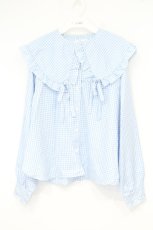 画像1: Whinny / るんるんスウィートブラウス  サックス O-26-10-15-1044-PU-BL-IG-OS (1)