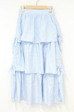 画像1: Whinny / ぷりぷりスウィートスカート  サックス O-26-10-15-1045-PU-SK-IG-OS (1)