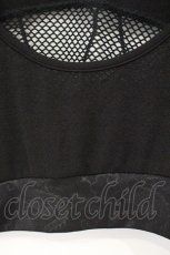 画像2: Qutie Frash / バックメッシュショートトップス  ブラック×レッド O-26-10-15-1065-QU-TO-IG-OS (2)