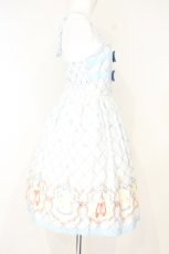 画像5: Shirley Temple / リトルバレリーナプリントジャンパースカート(Sister)  サックス×シロ O-26-10-15-1006-ET-OP-IG-OS (5)