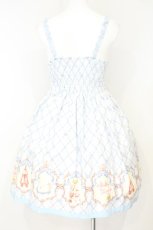 画像6: Shirley Temple / リトルバレリーナプリントジャンパースカート(Sister)  サックス×シロ O-26-10-15-1006-ET-OP-IG-OS (6)