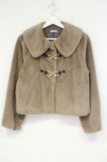 画像1: axes femme POETIQUE / リボン金具ファーコート M ブラウン O-26-10-15-1073-AX-CO-IG-OS (1)