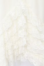 画像3: MARBLE / ノースリーブネックフリルワンピース  オフホワイト O-26-10-15-1016-GO-OP-IG-OS (3)