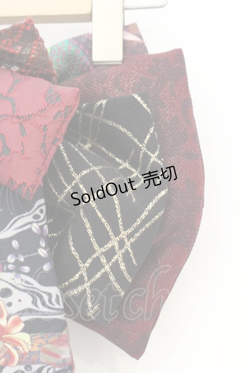 画像3: Qutie Frash / パティキュラ限定飾り帯  ワイン×マルチカラー O-26-10-15-1020-QU-ZA-IG-OS (3)