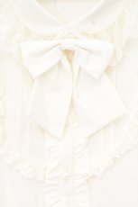 画像2: Ank Rouge / タックヨーク丸襟ブラウス M オフシロ O-26-10-17-061-CA-BL-OW-OS (2)