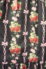 画像3: Melody BasKet / Strawberry Roseフロントボタンワンピース M クロ O-26-10-17-004-LO-OP-OW-OS (3)