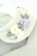 画像2: an another angelus / 襟リボン刺繍ワンピース F グリーン O-26-10-17-073-CA-OP-OW-OS (2)