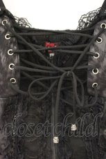 画像2: Qutie Frash / PUレザーコルセットキャミ L ブラック O-26-10-17-084-QU-TO-OW-OS (2)