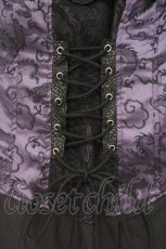 画像3: Qutie Frash / ベアトップワンピース  パープル×ブラック O-26-10-17-085-QU-TO-OW-OS (3)