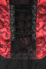 画像3: Qutie Frash / ベアトップワンピース  レッド×ブラック O-26-10-17-087-QU-TO-OW-OS (3)