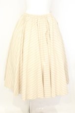 画像1: Jane Marple Dans Le Salon / Old England stripe fluffy skirt　スカート M ベージュ O-26-10-17-013-JM-SK-OW-OS (1)