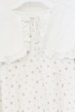 画像2: merry jenny / ポロミニワンピース F シロ・小花柄 O-26-10-18-037-LO-OP-OW-OS (2)