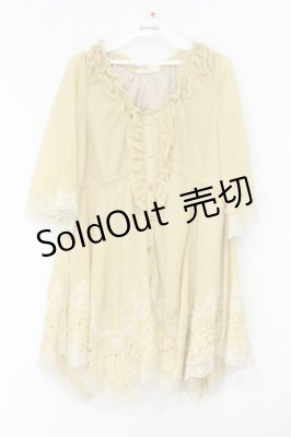 Preview of 裾刺繍イレヘムブラウスチュニック M イエロー