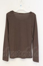 画像2: axes femme / スカラップレースインナーカットソー M ブラウン O-26-10-18-1007-AX-TO-IG-OS (2)