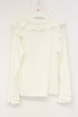 画像2: axes femme kawaii / フリルリボンカットプル M シロ O-26-10-18-1019-AX-TO-IG-OS (2)