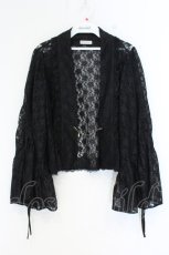 画像1: axes femme / ドロストリボン総レースボレロ F クロ O-26-10-18-1003-AX-TO-IG-OS (1)