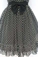 画像3: BABY,THE STARS SHINE BRIGHT / スノードットシフォンワンピース  クロ O-26-10-18-012-BA-OP-OW-OS (3)