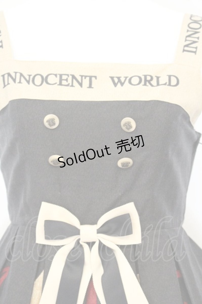 画像2: Innocent World / トランプゴブランハイウエストジャンパースカート M クロ O-26-10-18-017-IW-OP-OW-OS (2)