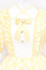 画像2: axes femme kawaii / イースター柄ワンピース M イエロー O-26-10-18-019-AX-OP-IG-OS (2)