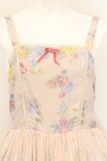 画像2: axes femme kawaii / クラシックブーケ柄ジャンスカ M アイボリー O-26-10-18-020-AX-OP-IG-OS (2)
