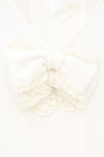画像2: INGEBORG / サイドフリルスクエアブラウス  シロ O-26-10-19-077-LO-BL-IG-OS (2)